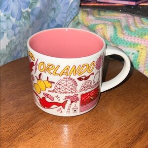 Orlando Souvenir Mug with Pink Interior